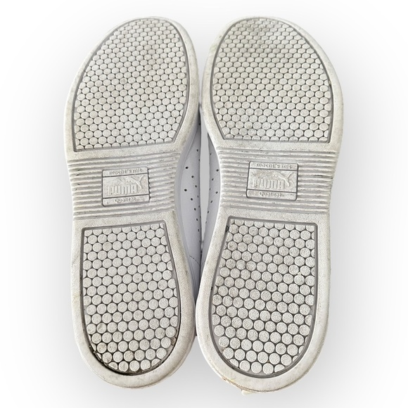 Men’s Puma “Court Star” Tennis Shoes - Size 12 - White Genuine Leather - Picture 9 of 10